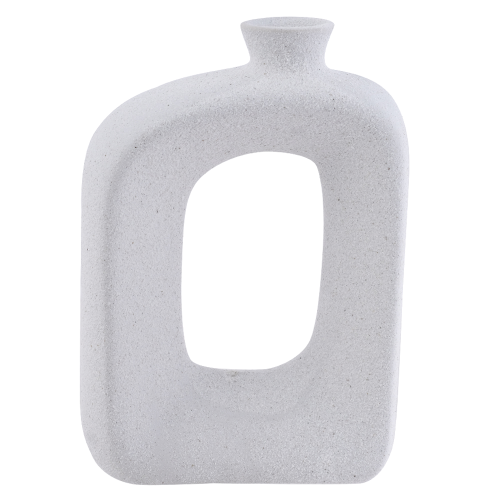 VASO DECORATIVO PORCELANA (BRANCO) 18X12,5X6cm