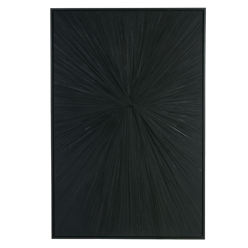 QUADRO DECORATIVO MDF (PRETO) 1,2mX80X4cm