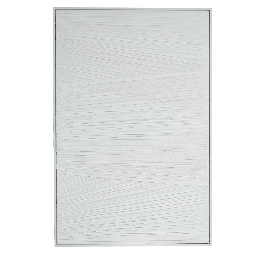QUADRO DECORATIVO MDF (BRANCO) 1,2mX80X4cm