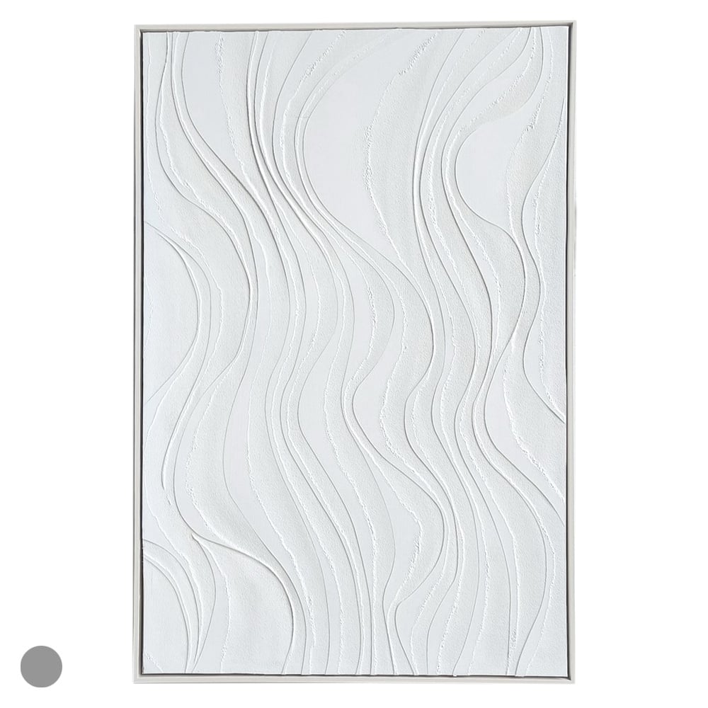 QUADRO DECORATIVO MDF (BRANCO) 1,2mX80X4cm