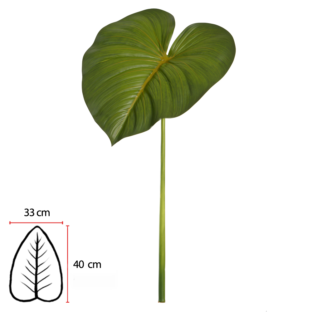 C.FOLHA HOMALOMENA REAL TOQUE (VERDE OUTONO) 75cm