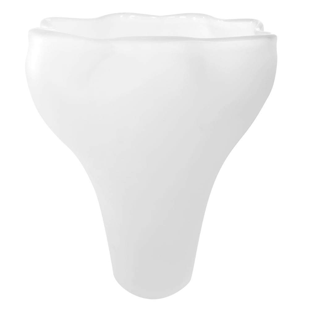 VASO DECORATIVO VIDRO ORGANICO (TRANSPARENTE FOSCO) 31,5cm 25,5d