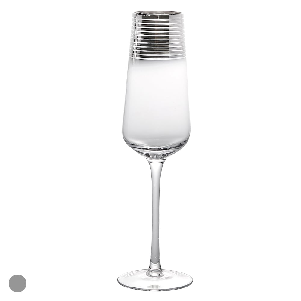 CJ TACAS CHAMPAGNE 300ml 26X7cm C/2 PCS ECLIPSE (TRANSPARENTE)