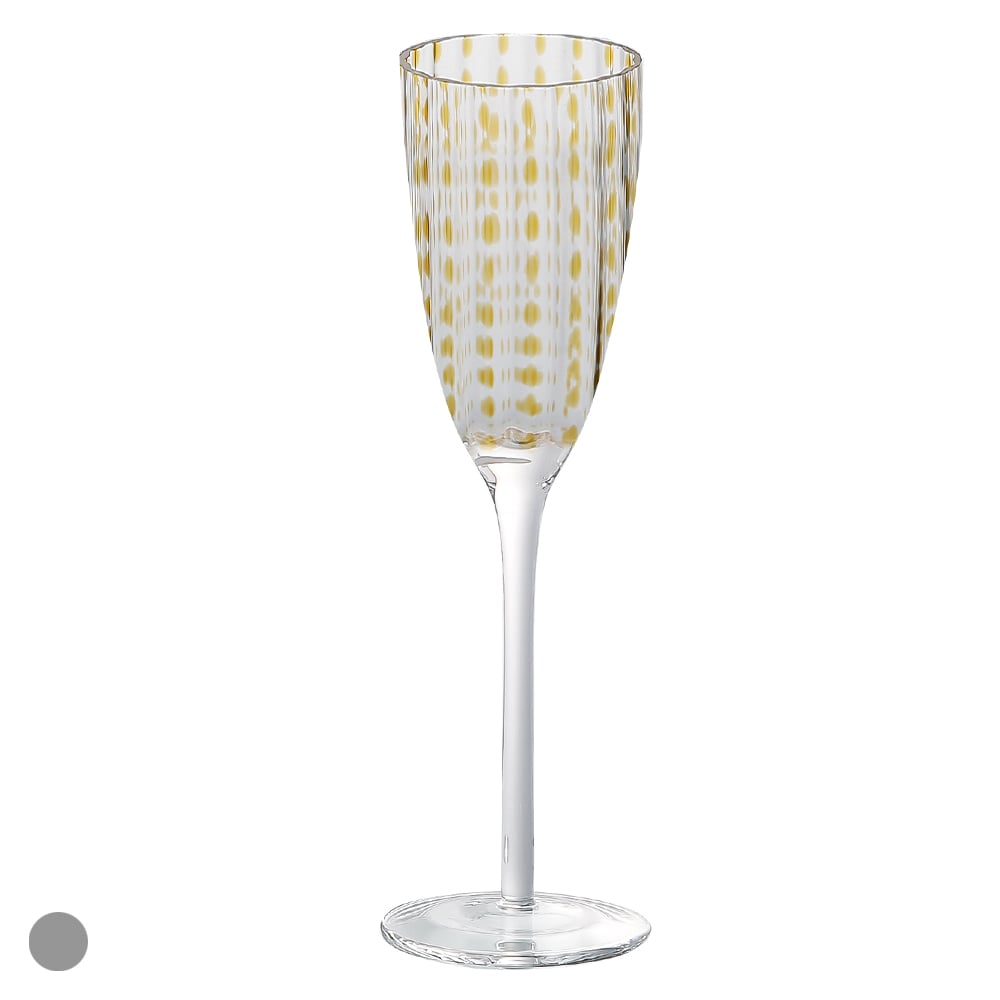CJ TACAS CHAMPAGNE 220ml 25X7,5cm C/2 PCS ROUTE (TRANSPARENTE AMBAR)