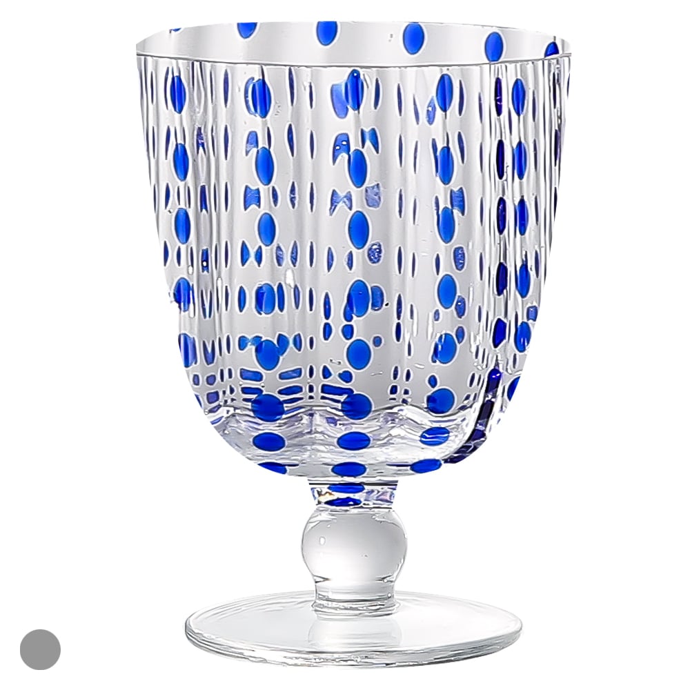 CJ TACAS AGUA 420ml 13,5X9,5cm C/2 PCS ROUTE (TRANSPARENTE AZUL)