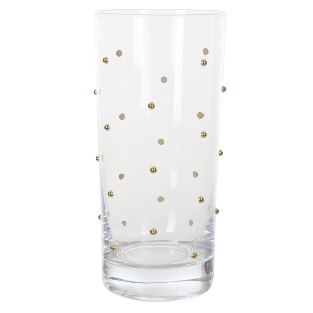 CJ COPO 480ml 16X7,5cm C/4 PCS DOTS (TRANSPARENTE)