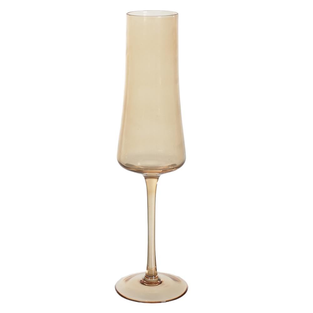 CJ TACAS CHAMPAGNE 270ml 26X7cm C/6 PCS SOMMELIER (AMBAR)