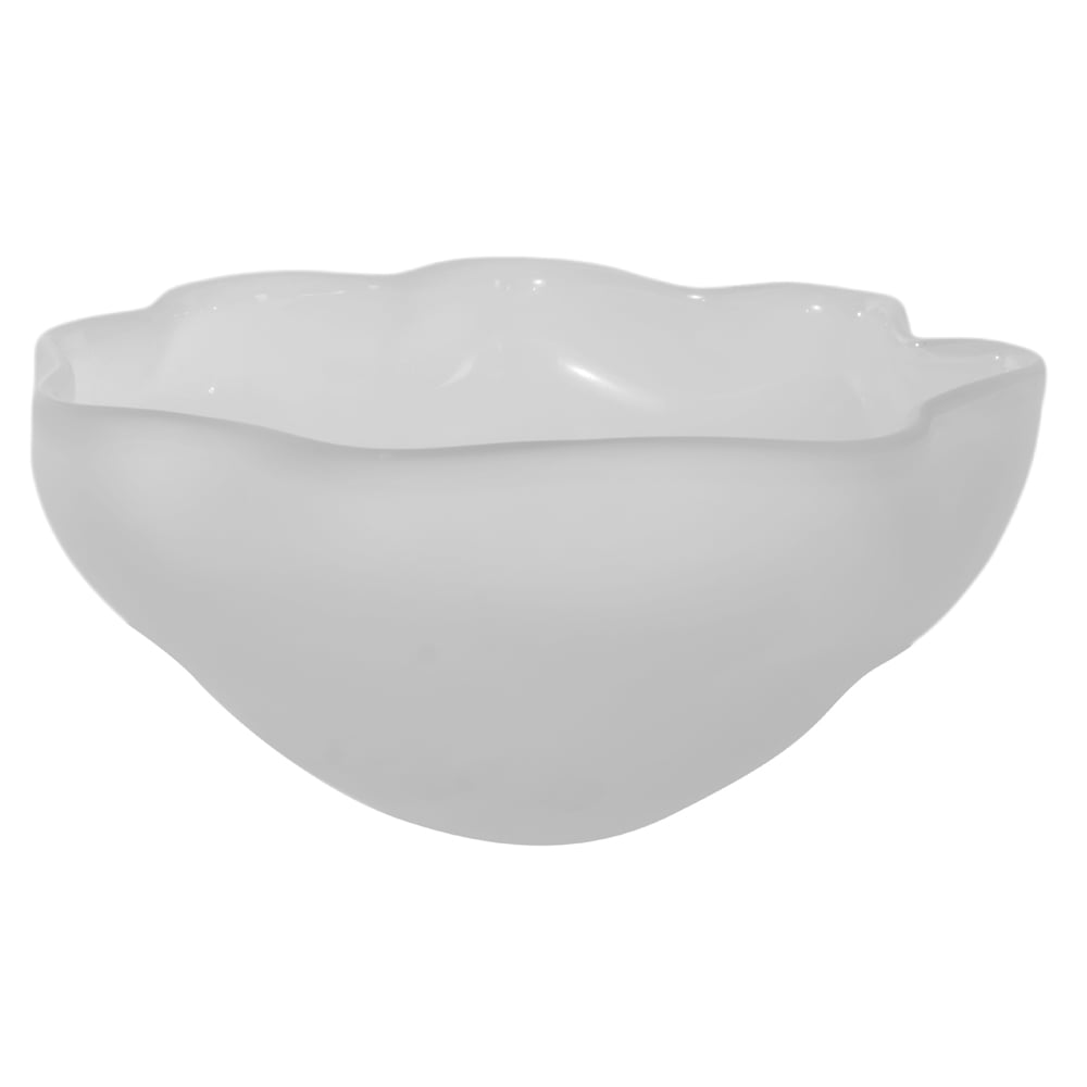 CENTRO DE MESA VIDRO ORGANICO (TRANSPARENTE FOSCO) 14,5cm 31d