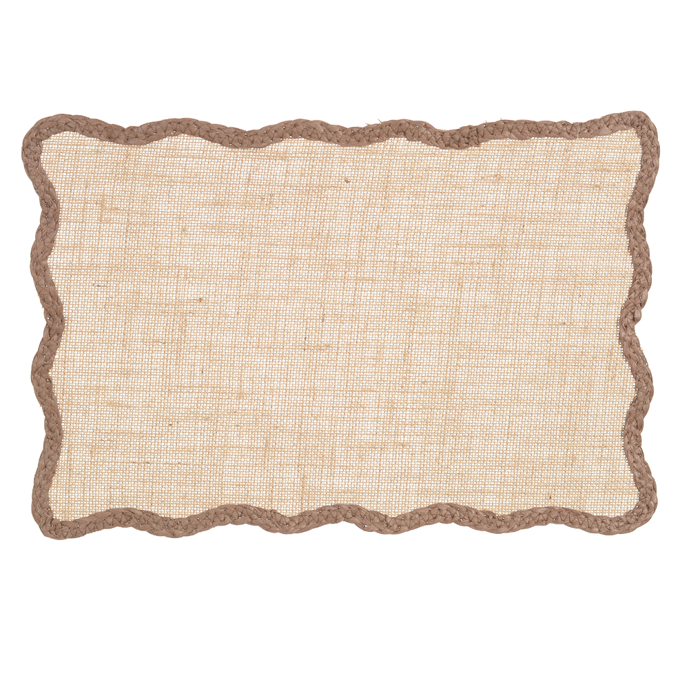 LUGAR AMERICANO JUTA 30X45cm RETANGULAR (MARROM)