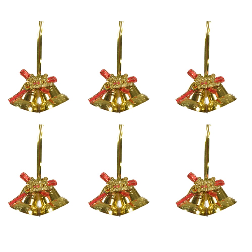 ENFEITE NATAL SINO C/6 UND (DOURADO) 2,3cm