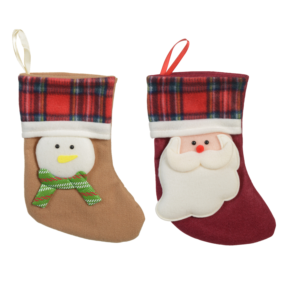 MEIA SORTIDA DECORATIVA NATAL (VERMELHO) 25cm