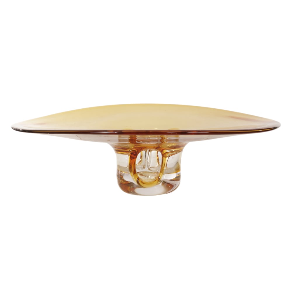 CENTRO DE MESA VIDRO ORGANICO (AMBAR) 13X31,5X43cm