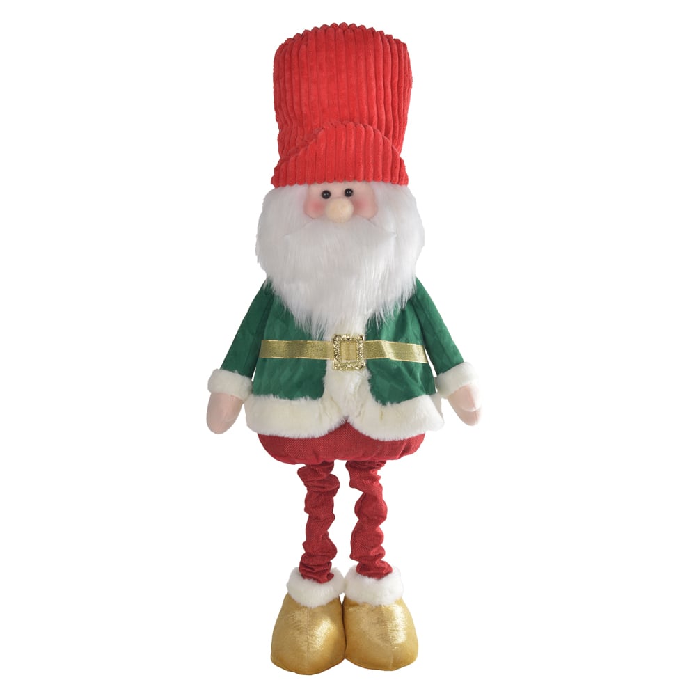 BONECO NATAL PAPAI NOEL EM PE (VERMELHO VERDE) 1mX36cm