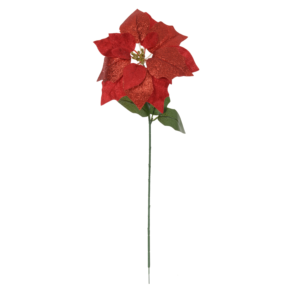 H.BICO PAPAGAIO AVELUDADO NATAL C/GLITTER (VERMELHO GLITTER DOURADO) 60cm