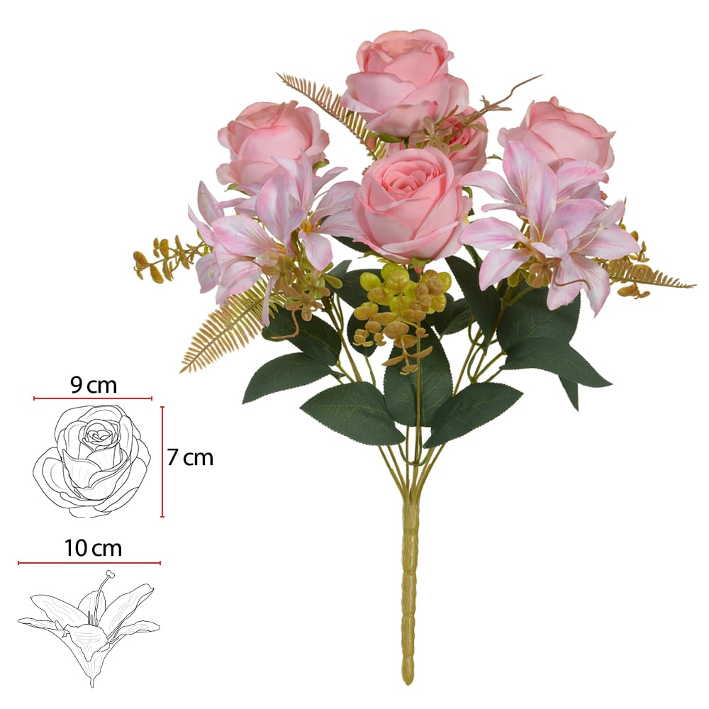 B.ROSA LIRIO X7 (ROSA) 44cm