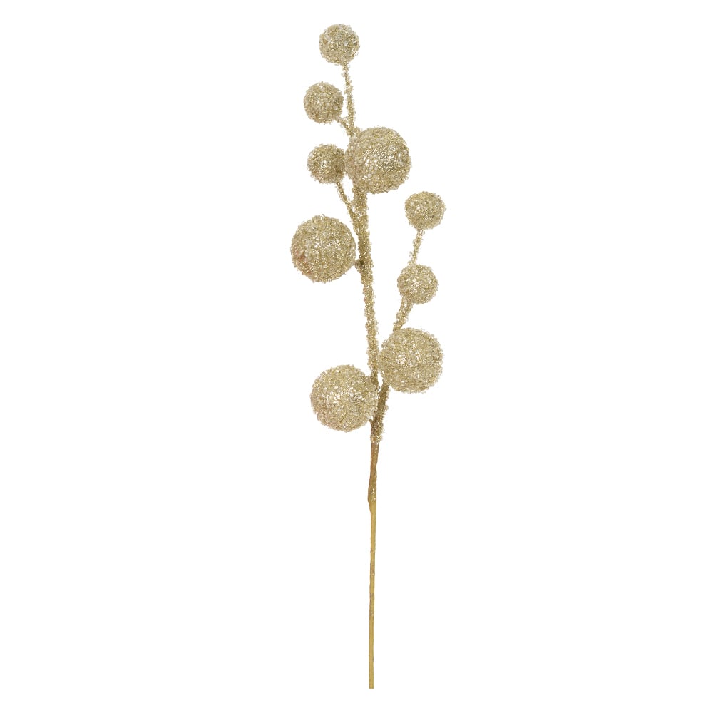 C.BOLINHAS NATAL C/GLITTER (DOURADO) 70cm