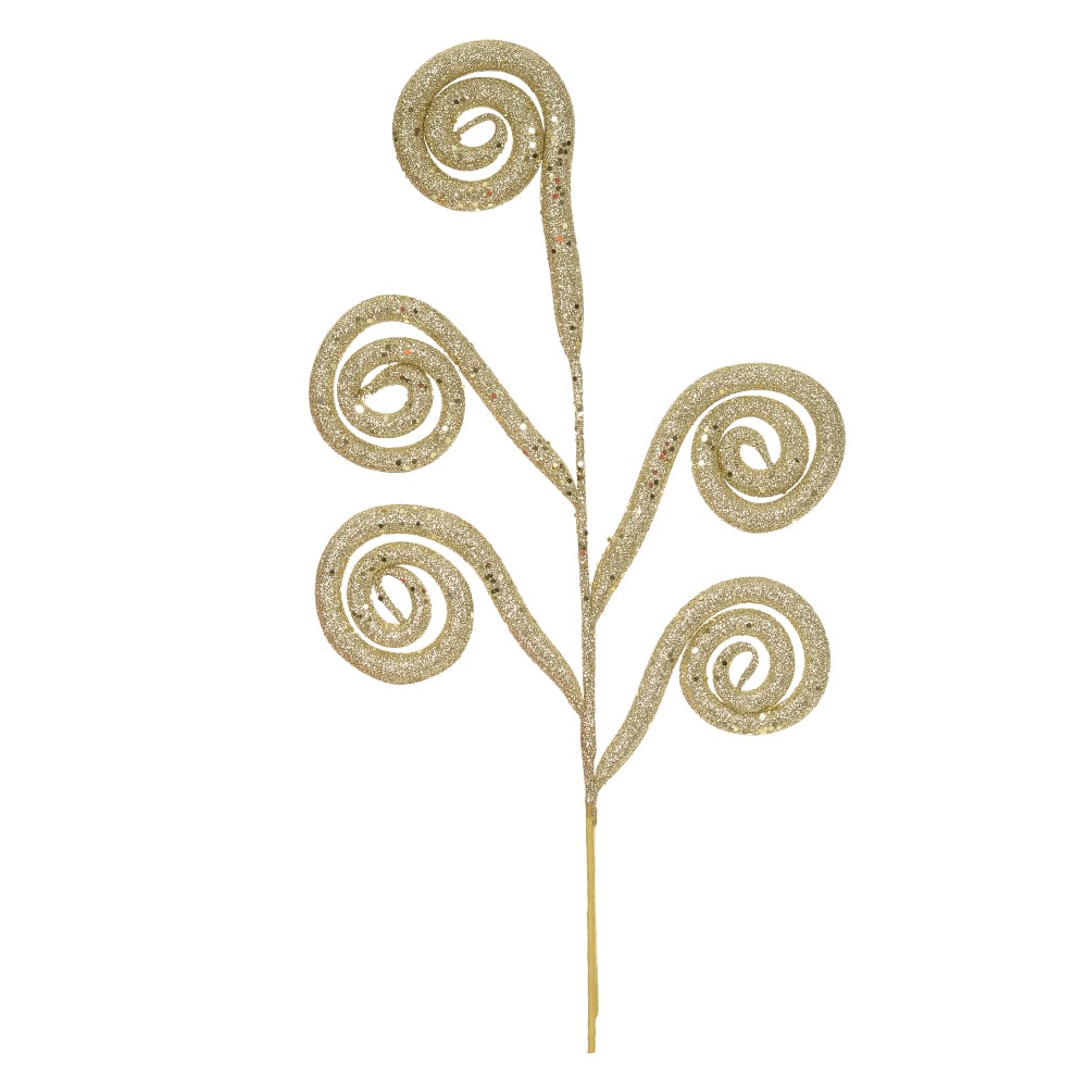 C.ESPIRAL. NATAL C/GLITTER (DOURADO) 66cm