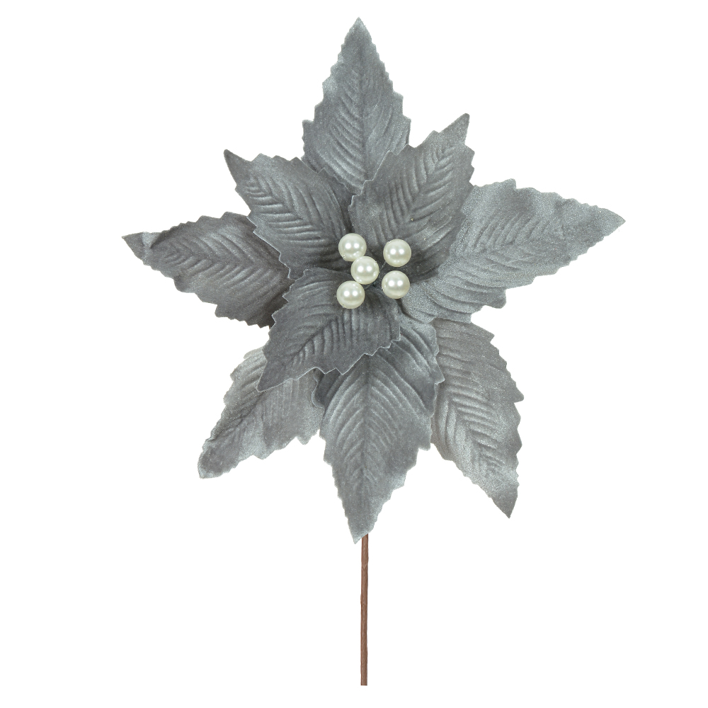 H.BICO DE PAPAGAIO NATAL AVELUDADO (PRATA) 25cm 30d