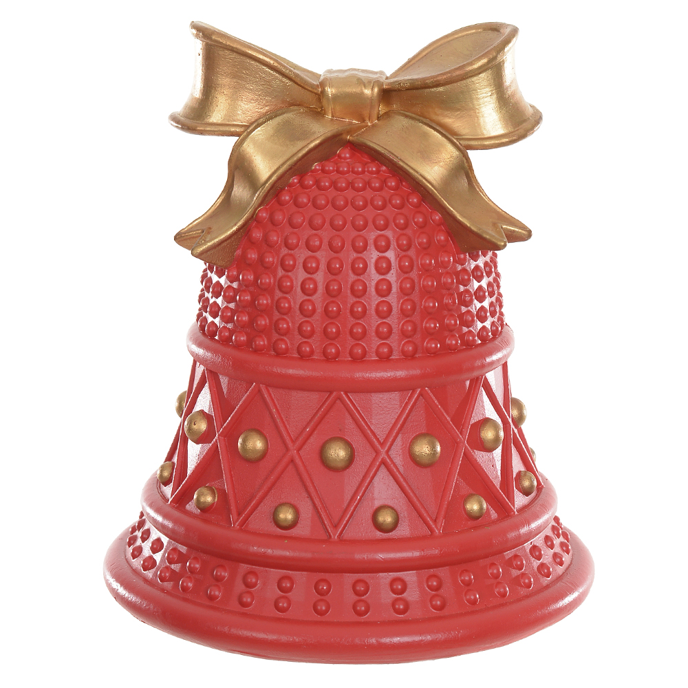 RESINA NATAL SINO (VERMELHO DOURADO) 15X13cm