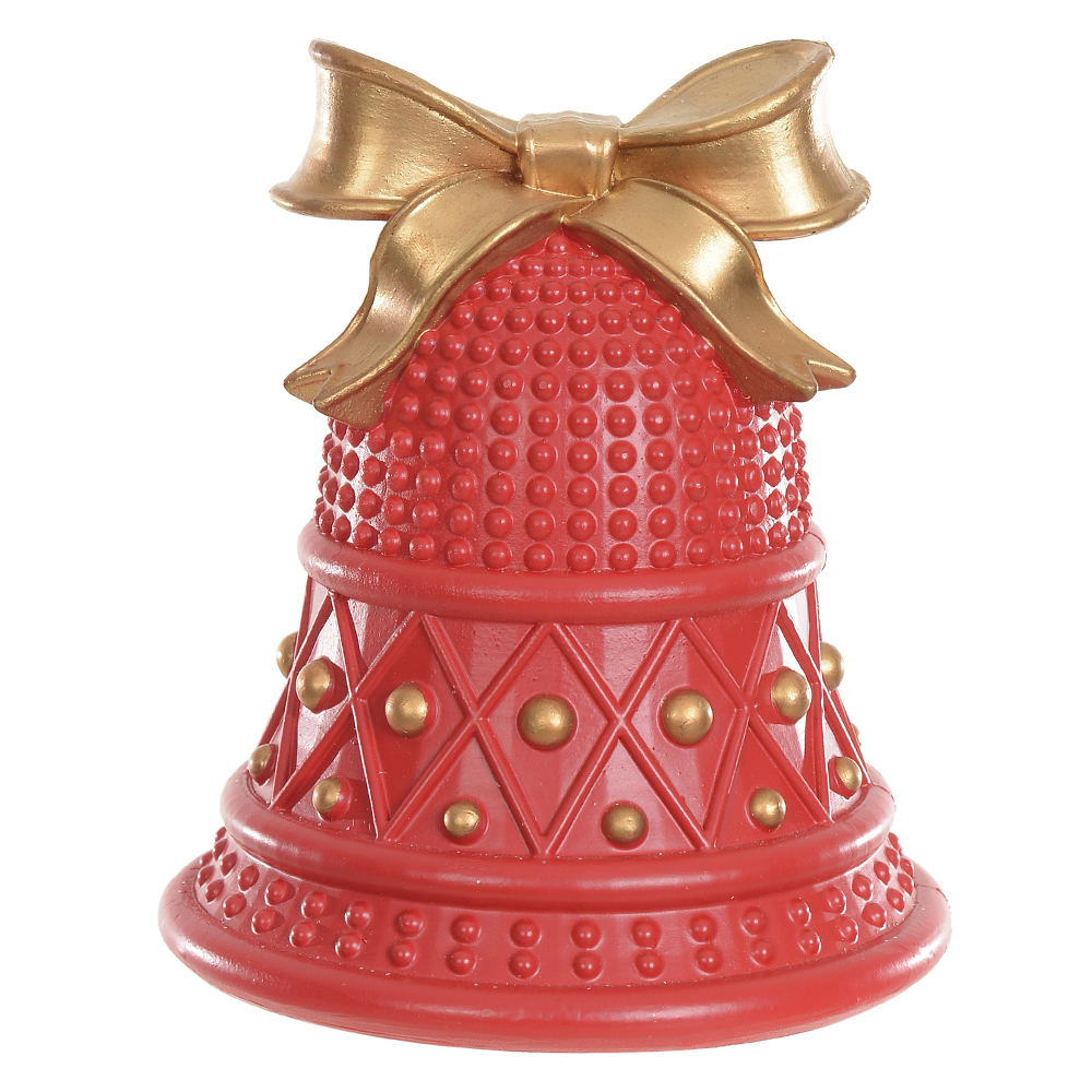 RESINA NATAL SINO (VERMELHO DOURADO) 11,5X10cm