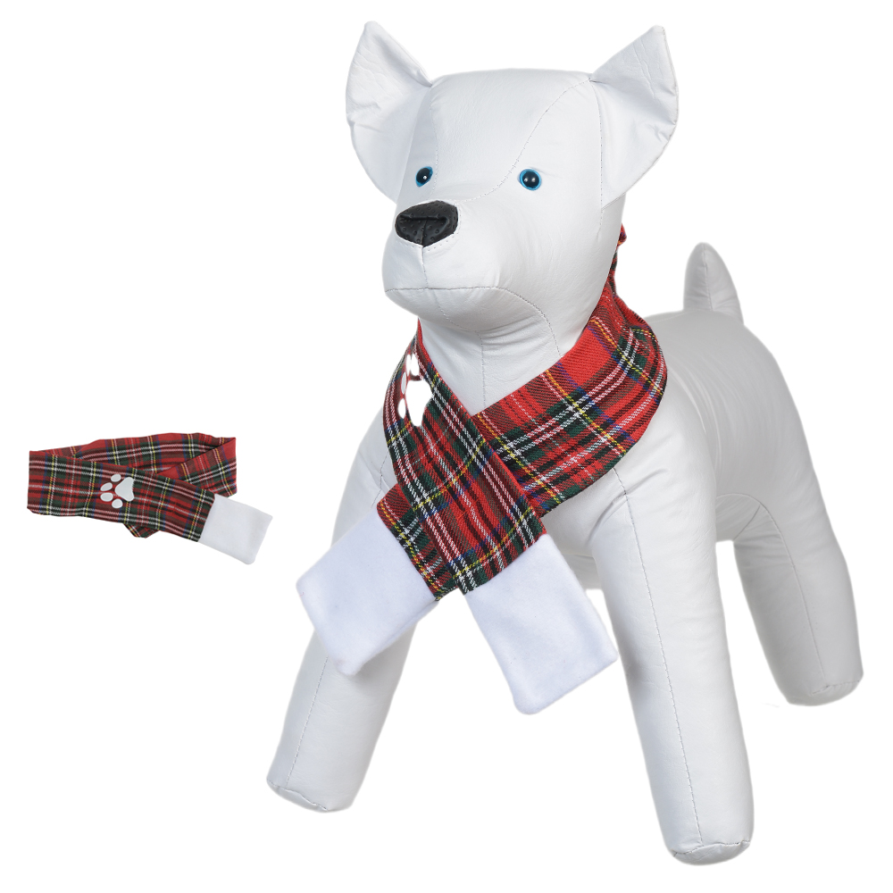 ACESSORIO PET CACHECOL XADREZ (VERMELHO) 6,5X76cm