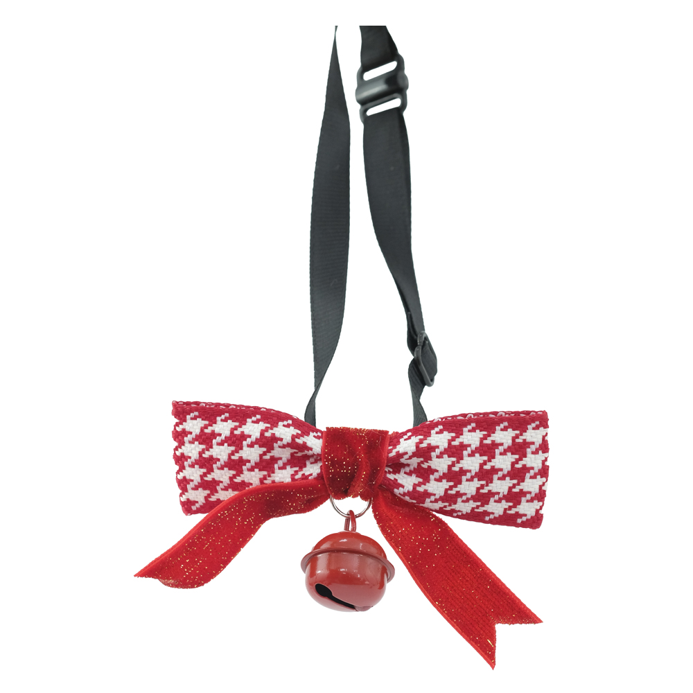 GRAVATINHA PARA PET NATAL C/GUIZO (VERMELHO)