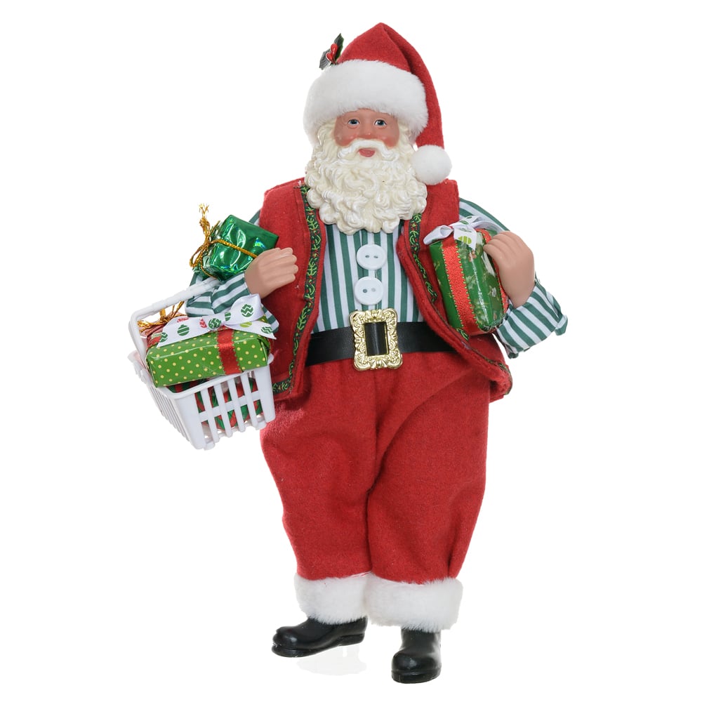 BONECO NATAL COMPRAS DO NOEL (VERMELHO) 28cm