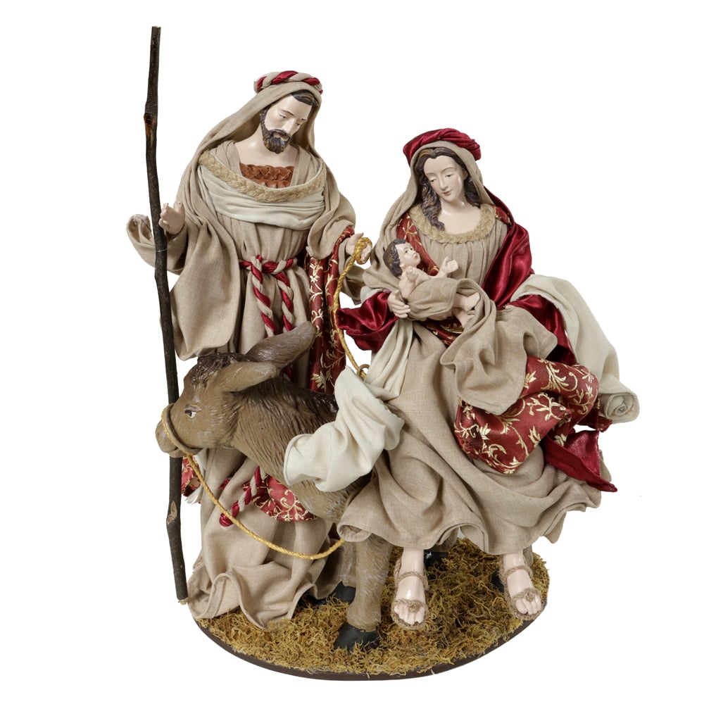 SAGRADA FAMILIA CAMINHO DE BELEM JASPER (VERMELHO DOURADO) 42,5cm
