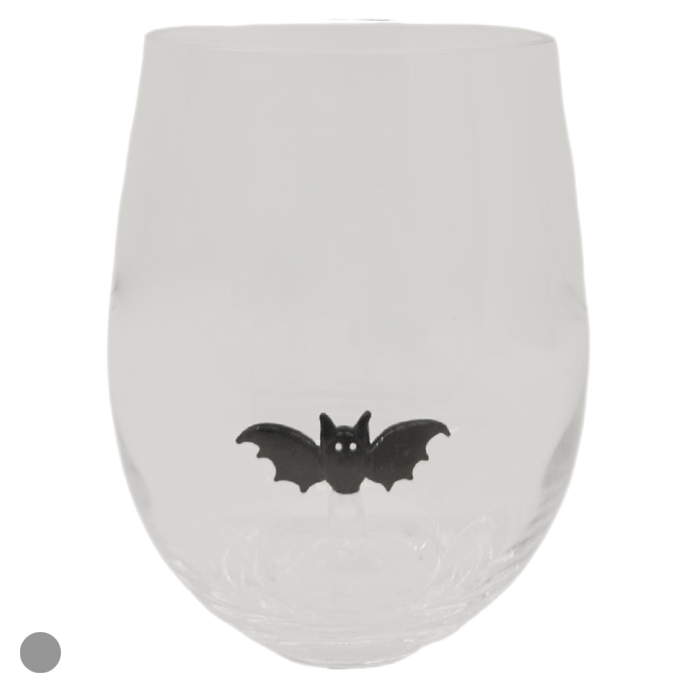 MESA POSTA COPO VIDRO MORCEGO (TRANSPARENTE) 8,5X8X8cm