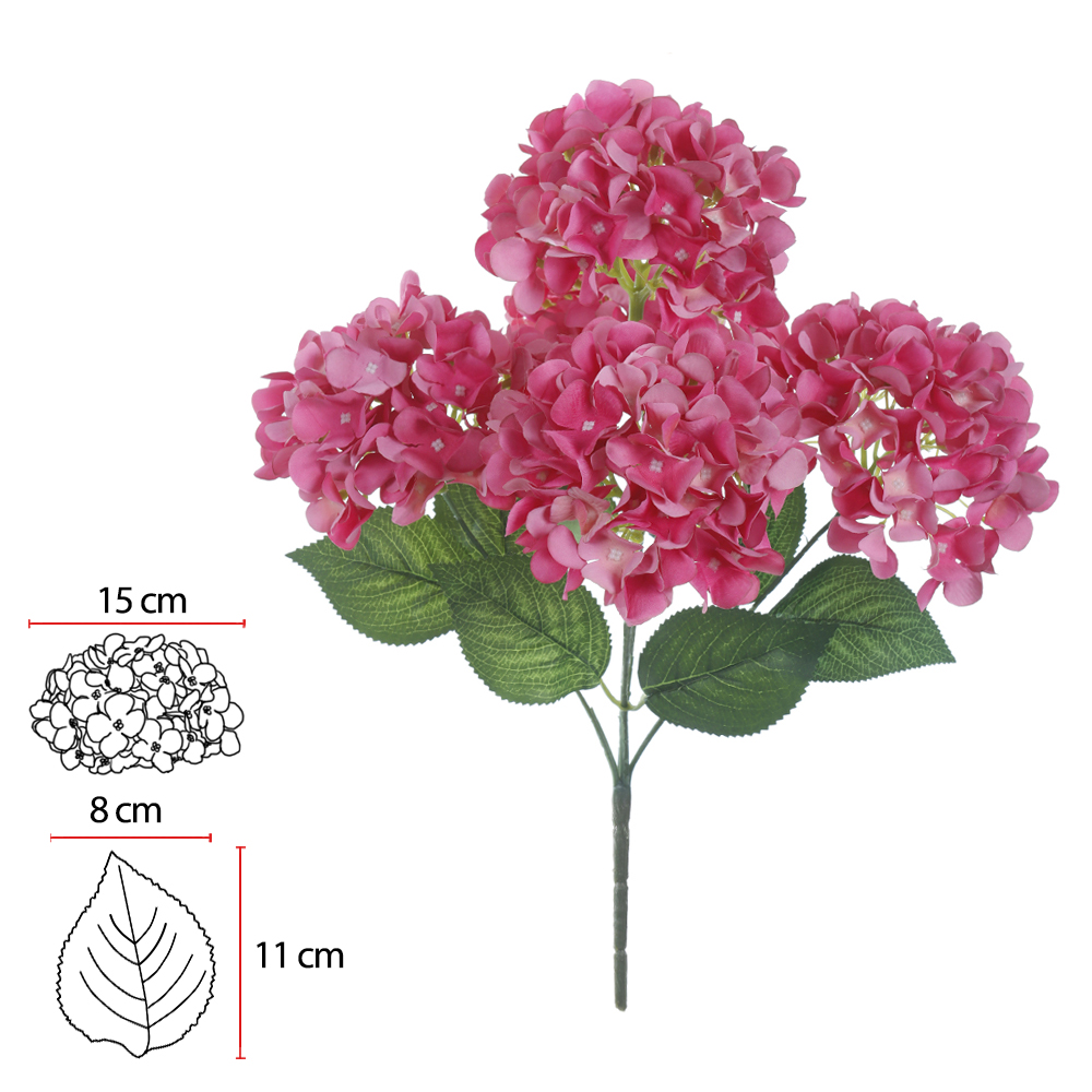 B.HORTENSIA X5 (ROSA) 48cm