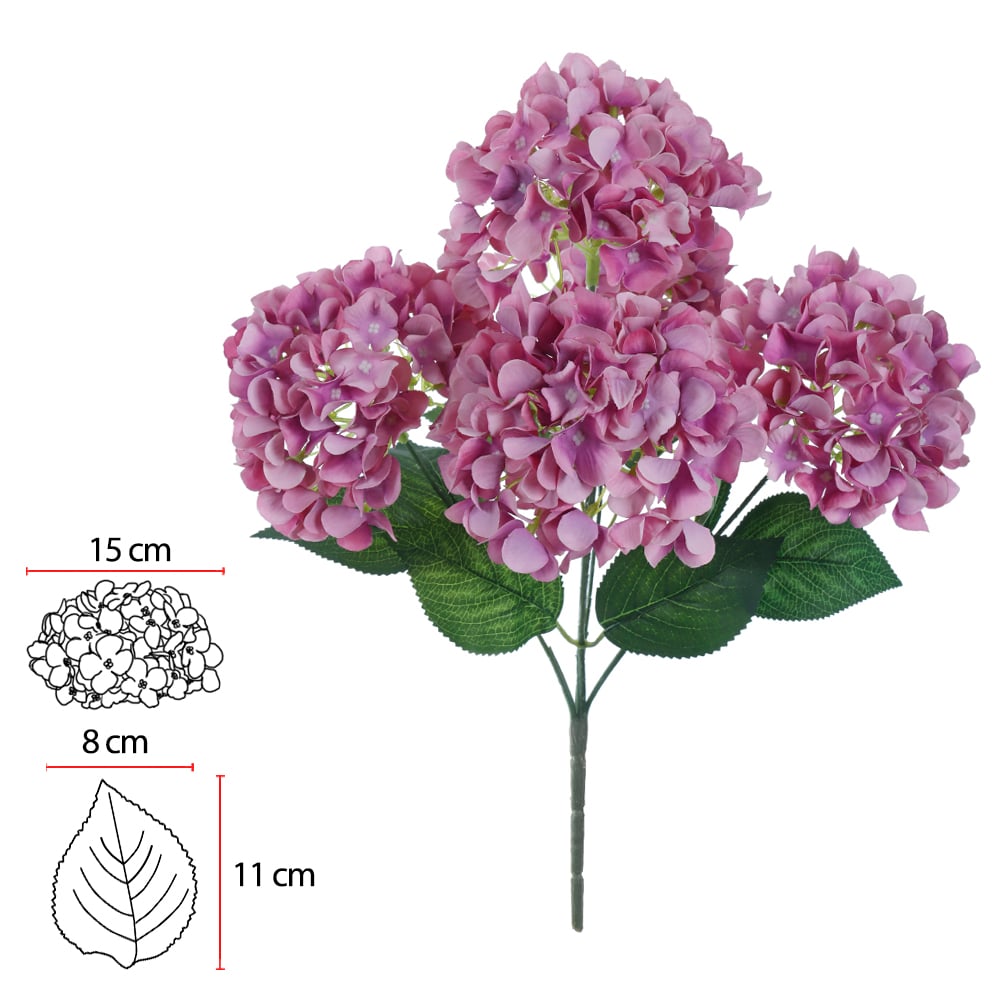 B.HORTENSIA X5 (LAVANDA) 48cm