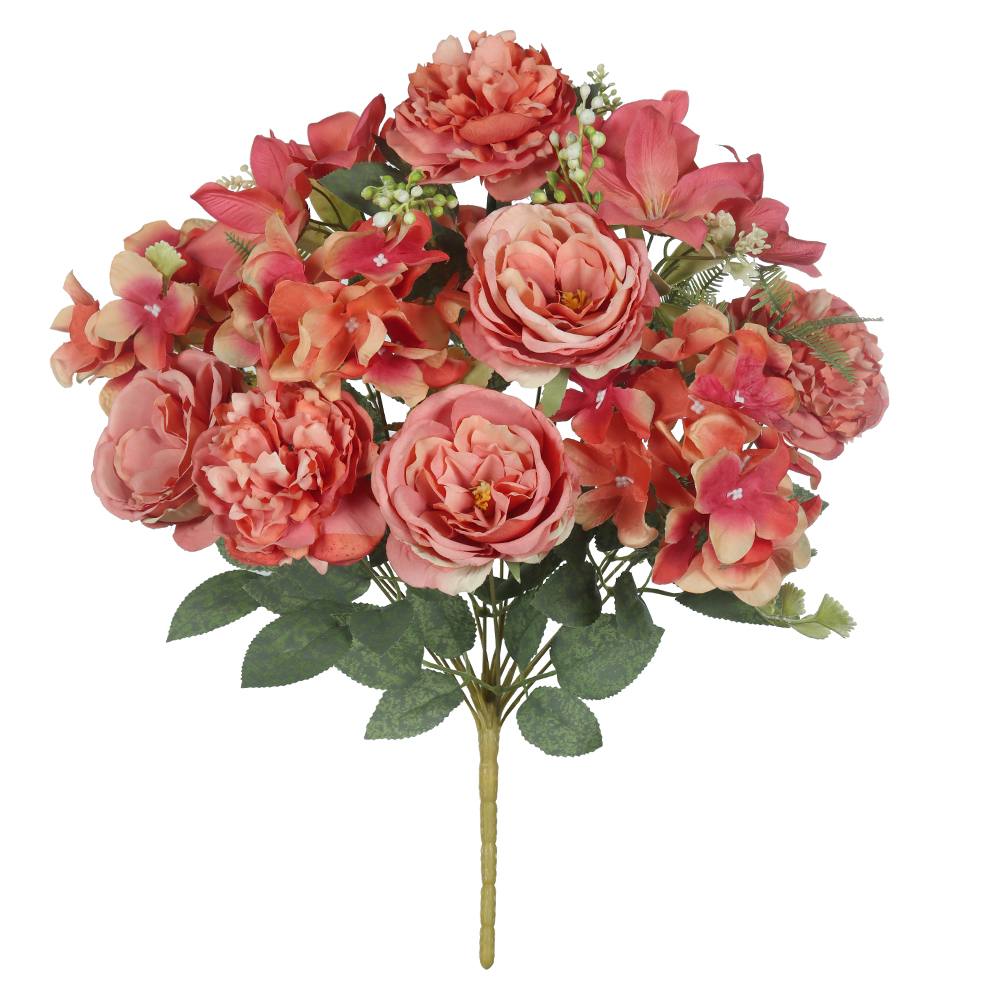 B.ROSA CABBAGE HORTENSIA X18 (SALMAO) 48cm