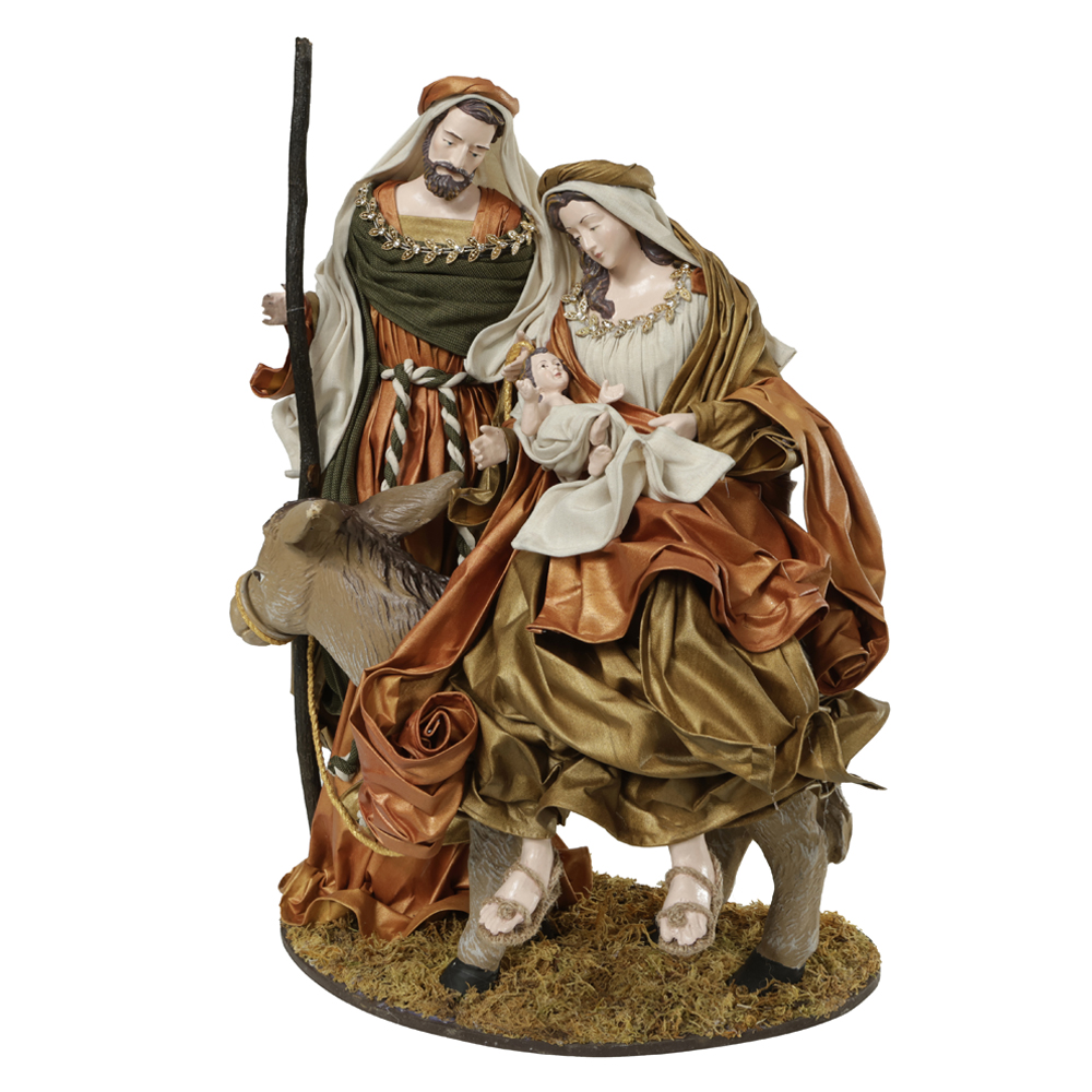 SAGRADA FAMILIA CAMINHO DE BELEM ESMERALDA (VERDE DOURADO) 42,5cm