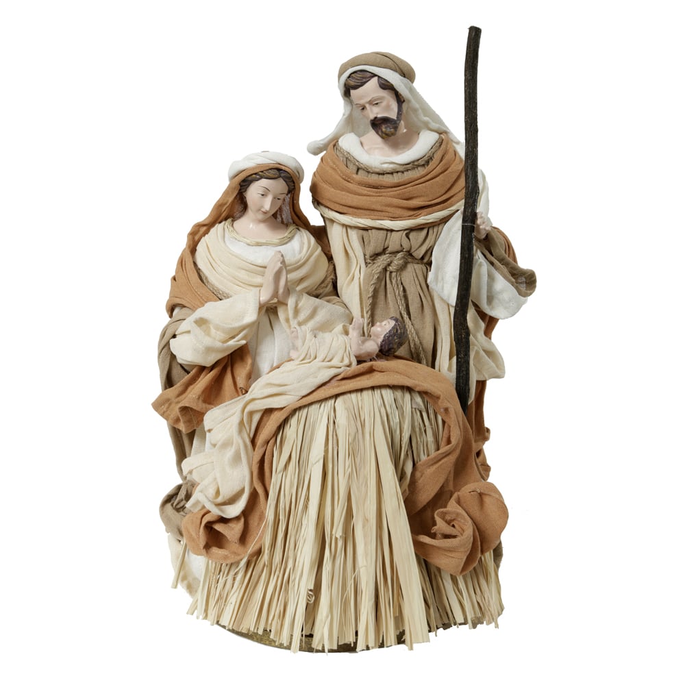 SAGRADA FAMILIA NATAL COLECAO JERUSALEM (BEGE) 35cm