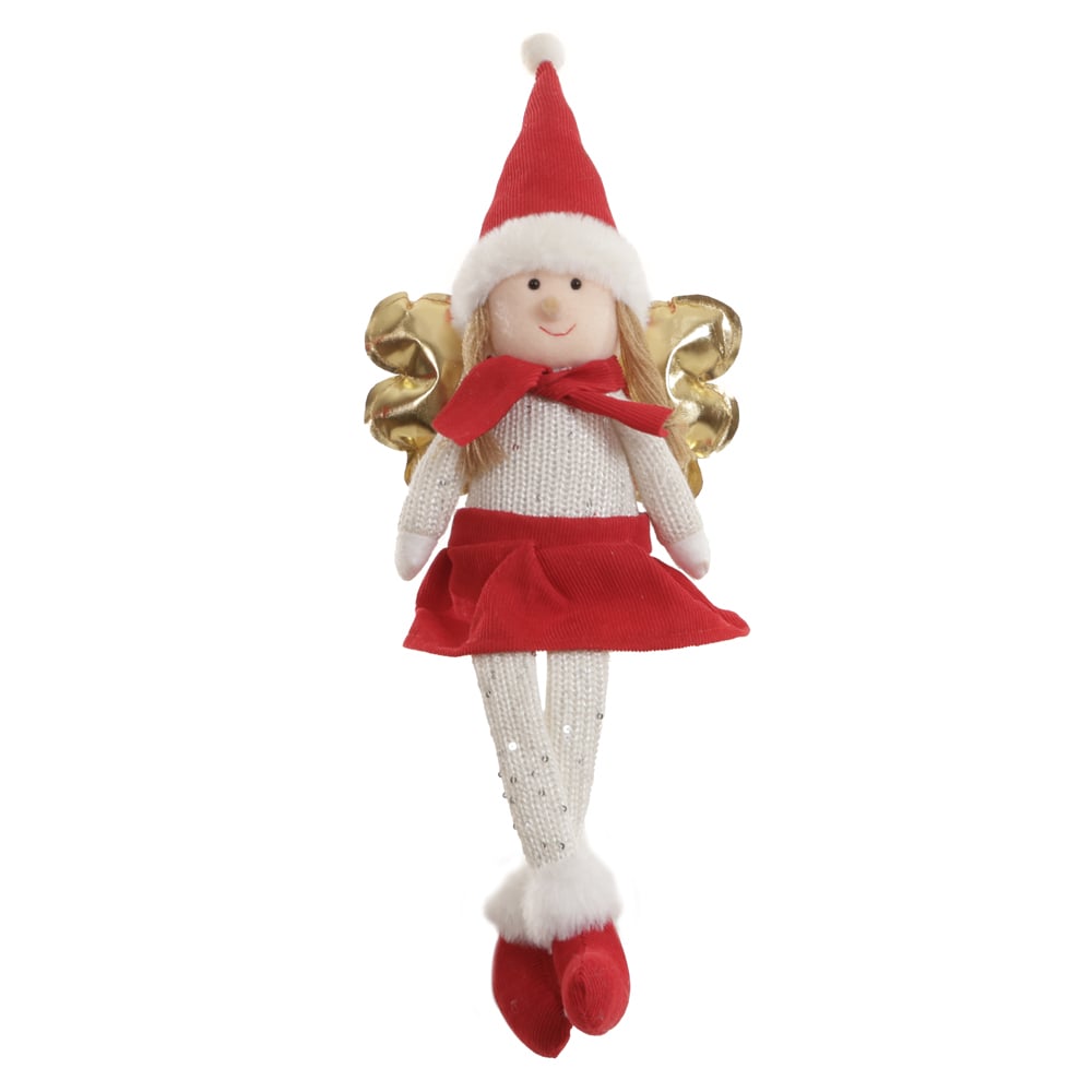 BONECO NATAL FADA (VERMELHO) 52cm