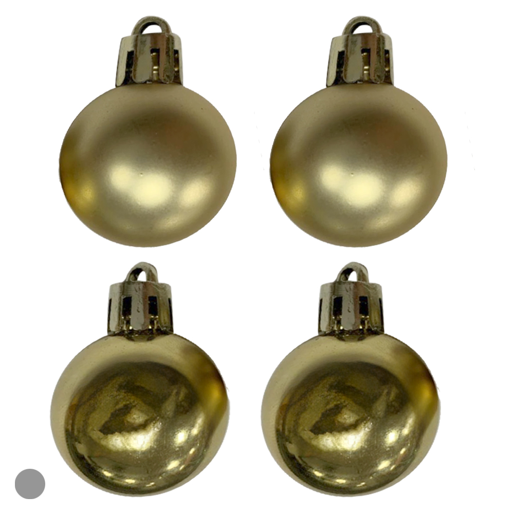 BOLA MISTO TUBO C/4 UND (DOURADO) 10cm