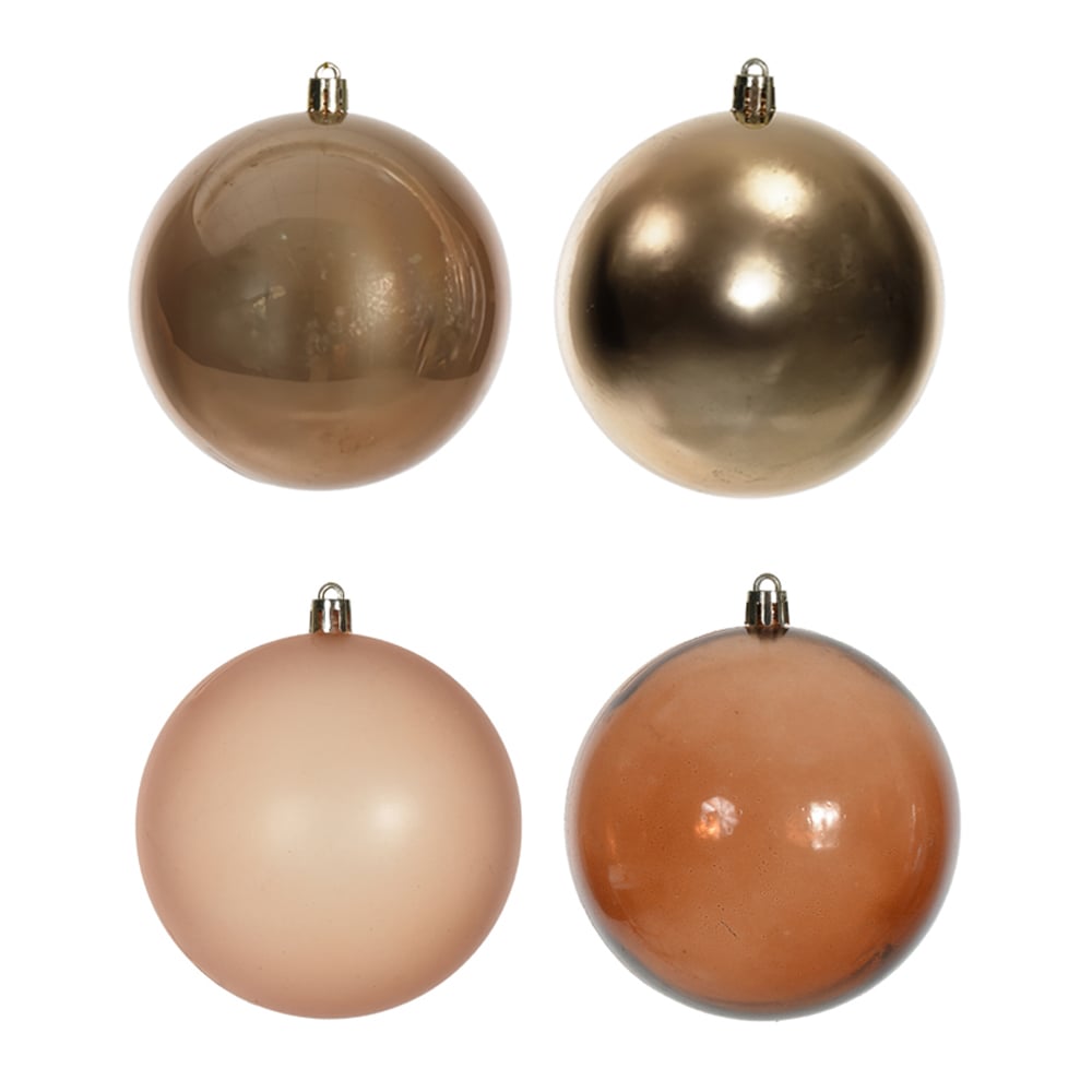 BOLA MISTO TUBO C/4 UND (MARROM) 10cm