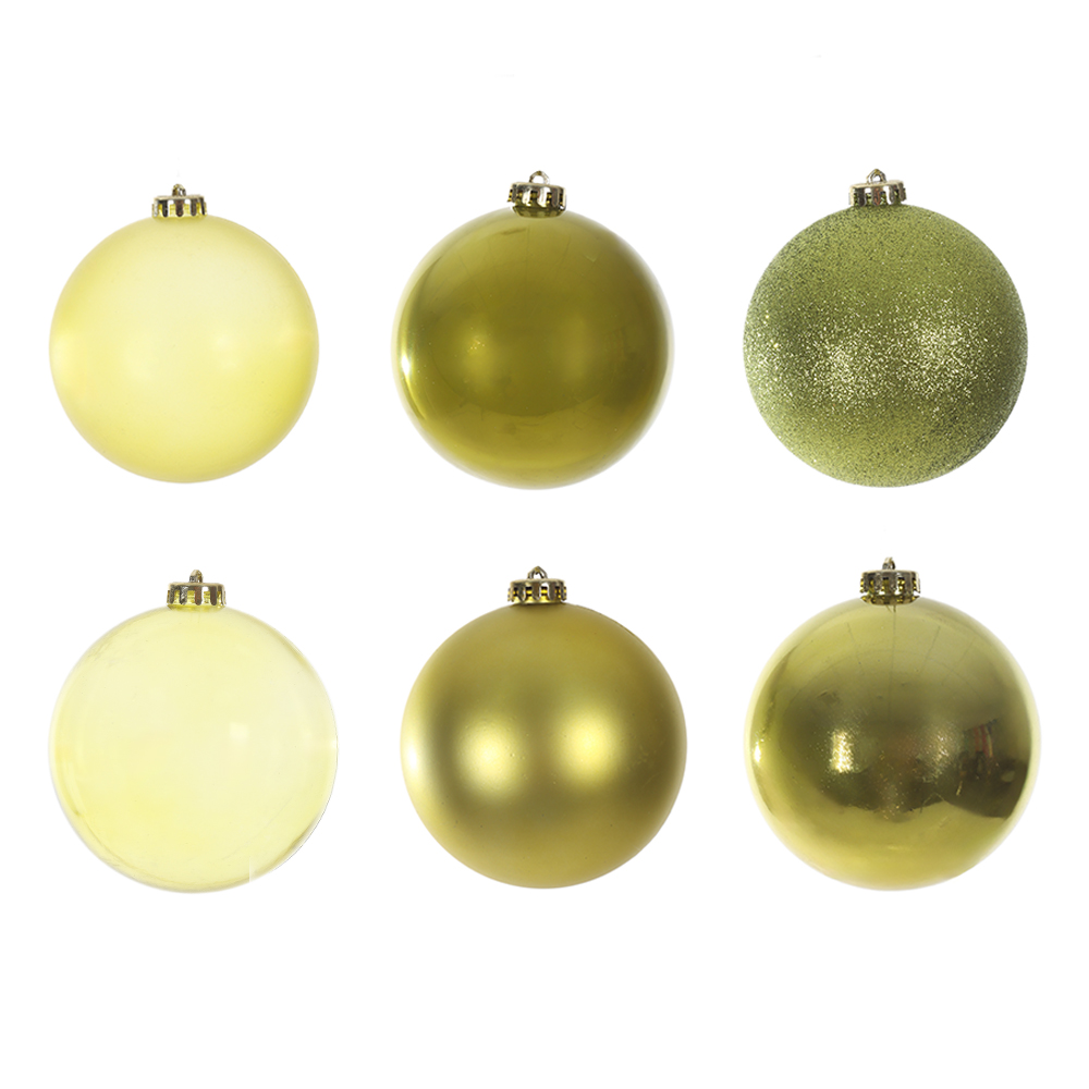 BOLA MISTO PVC C/6 UND (VERDE) 12cm