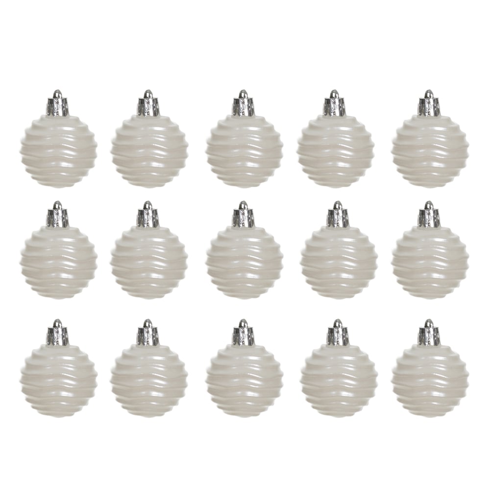 BOLAS DECORADAS NATAL TUBO C/15 UND (PEROLA) 4D
