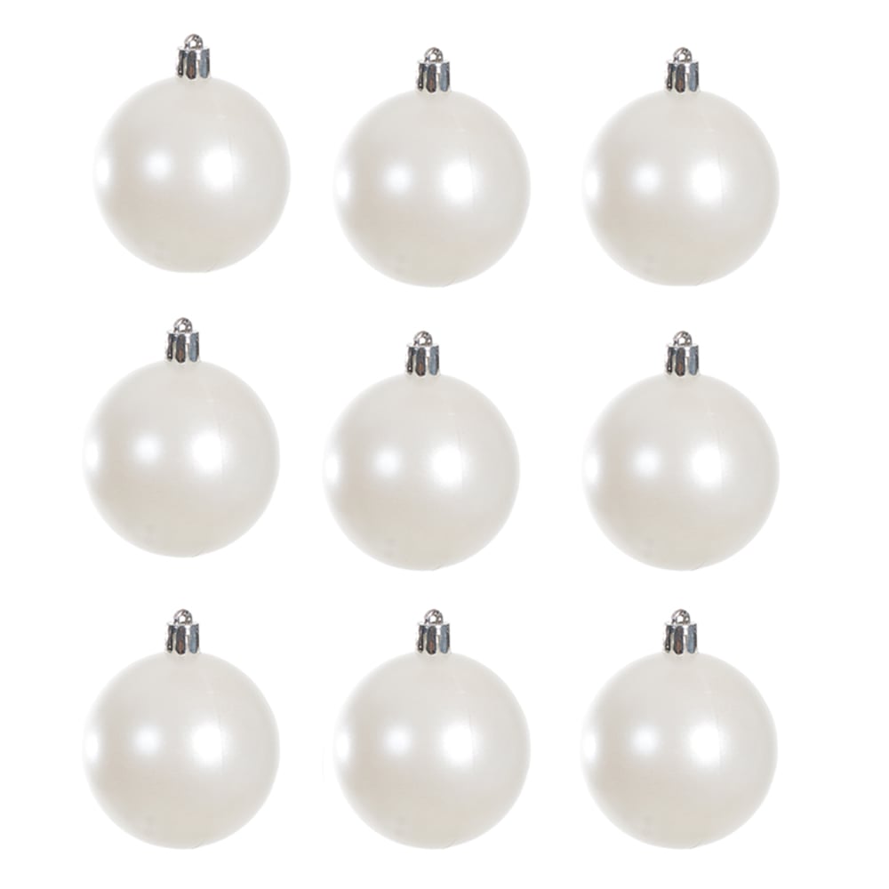 BOLA DECORADA TUBO C/9 UND (PEROLA) 6cm