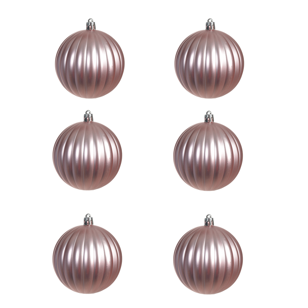 BOLAS DECORADAS C/6 UND (ROSA CLARO) 8D