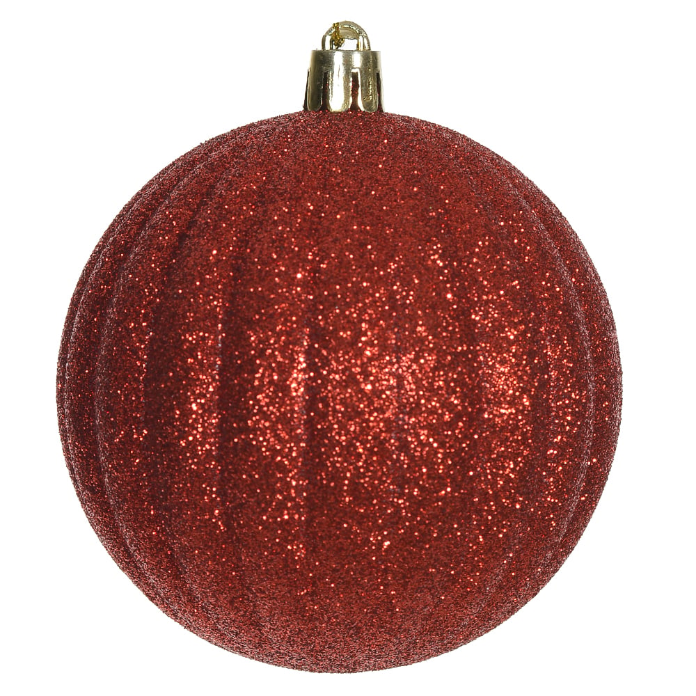 BOLAS DECORADAS C/6 UND (VERMELHO) 8D