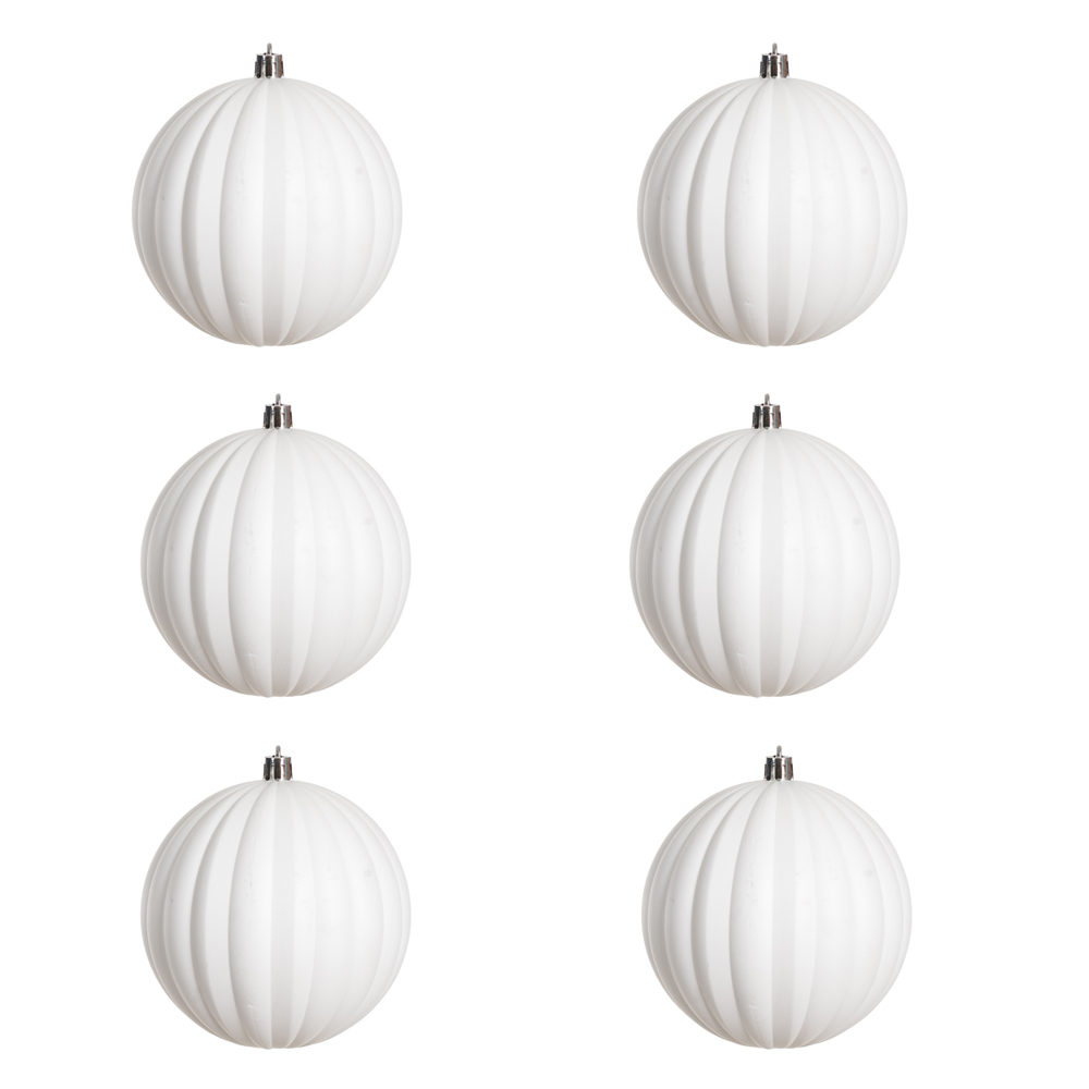 BOLAS DECORADAS C/6 UND (BRANCO) 8D