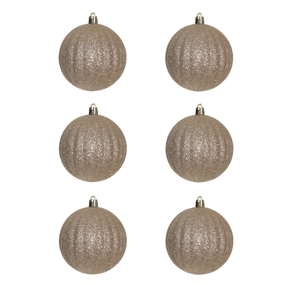 BOLAS DECORADAS C/6 UND (CHAMPANHE) 8D