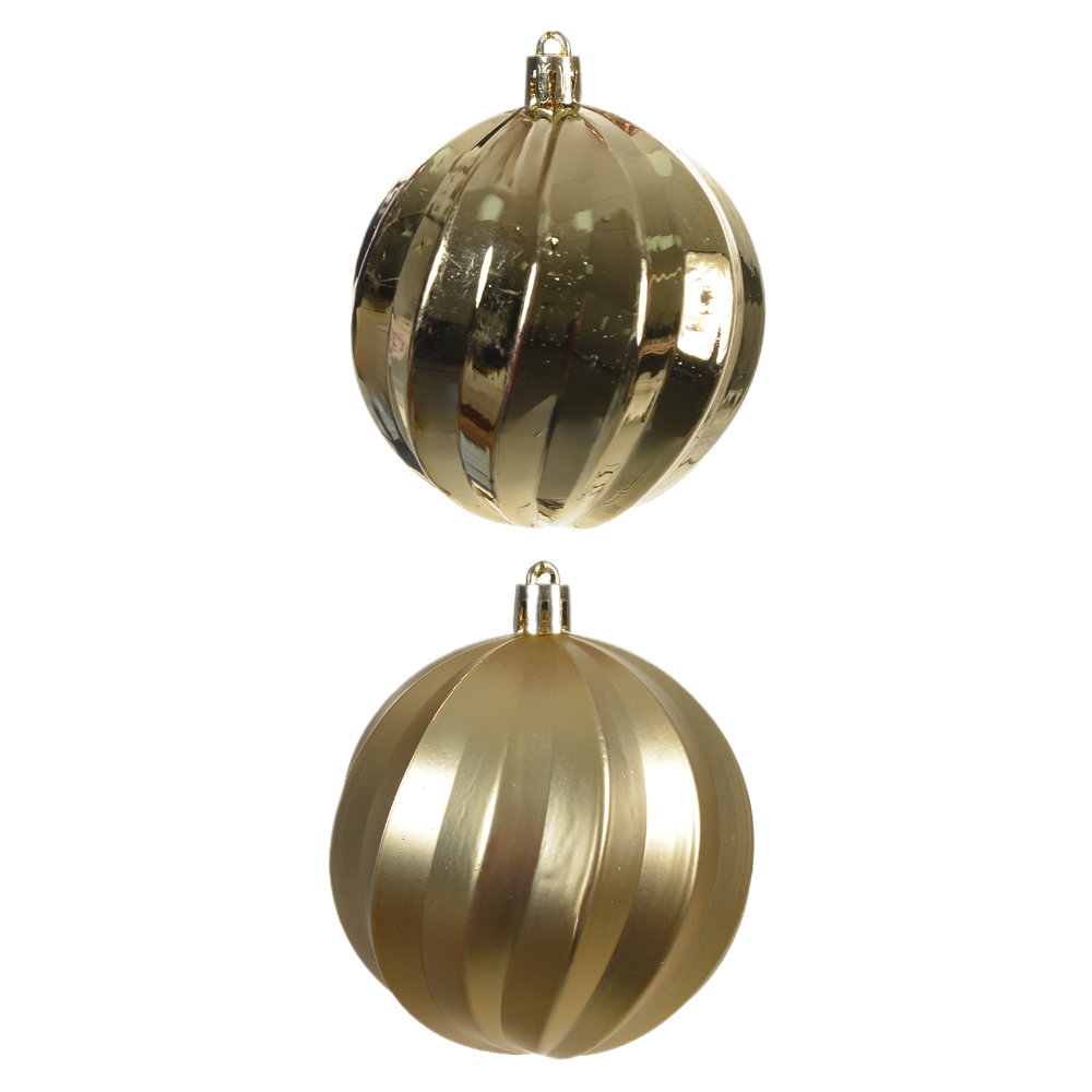 BOLAS DECORADAS C/6 UND (DOURADO) 8D