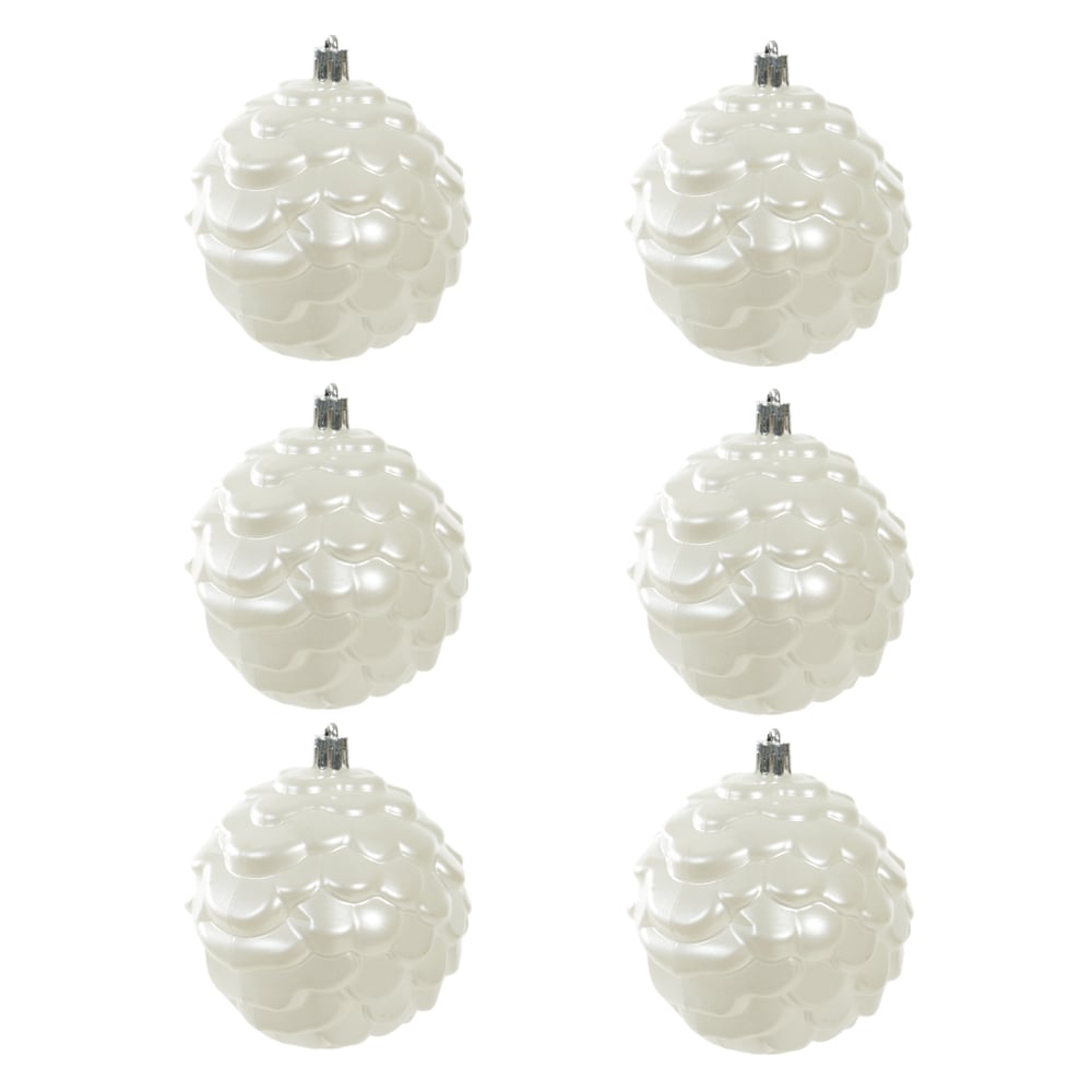 BOLAS DECORADAS C/6 UND (PEROLA) 8D