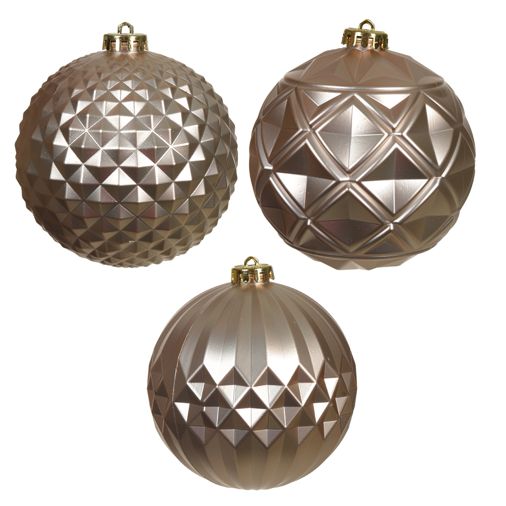 BOLAS DECORADAS C/3 UND (CHAMPANHE) 12D