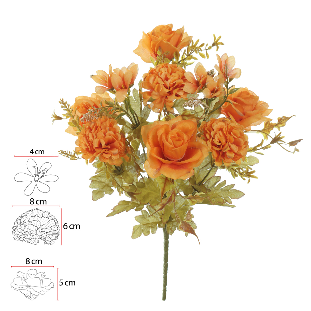 B.ROSA MUM X9 (LARANJA OUTONO) 44cm