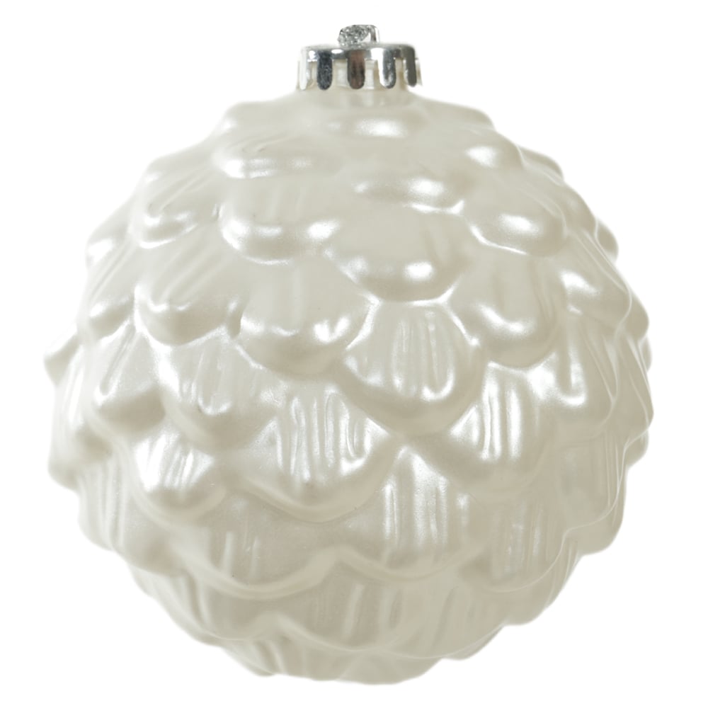 BOLAS DECORADAS C/3 UND (PEROLA) 12cm
