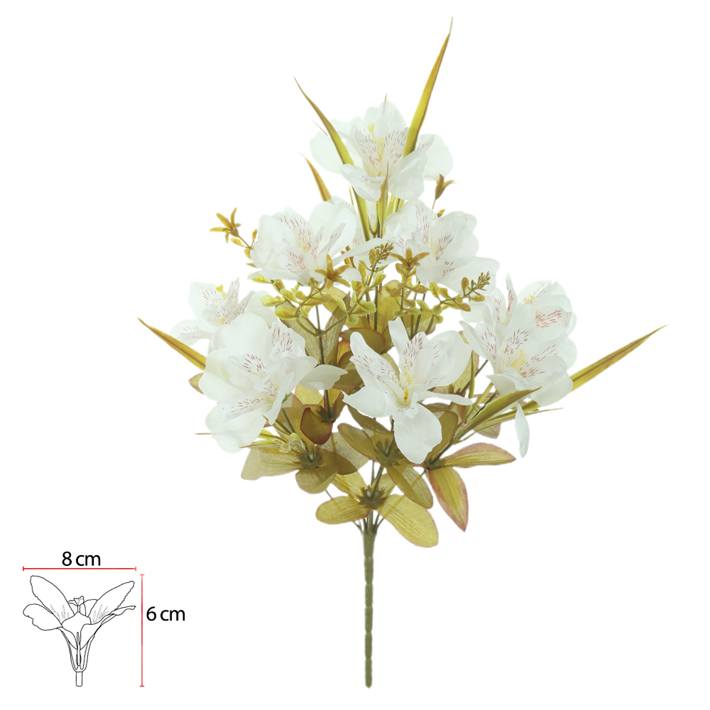 B.ASTROMELIA X9 (BRANCO OUTONO) 44cm